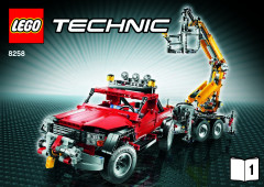 LEGO 8258 instructions page 1 – build guide